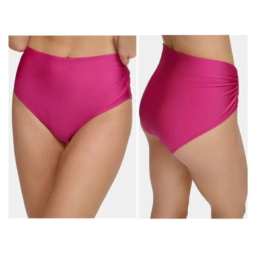 Calvin Klein Women's No Muffin Top Convertible Swim Bottoms